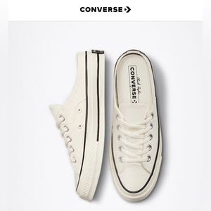 Converse All Star Dainty Mule Slip On Canvas Sneaker Womens 7.5  172592C Cream